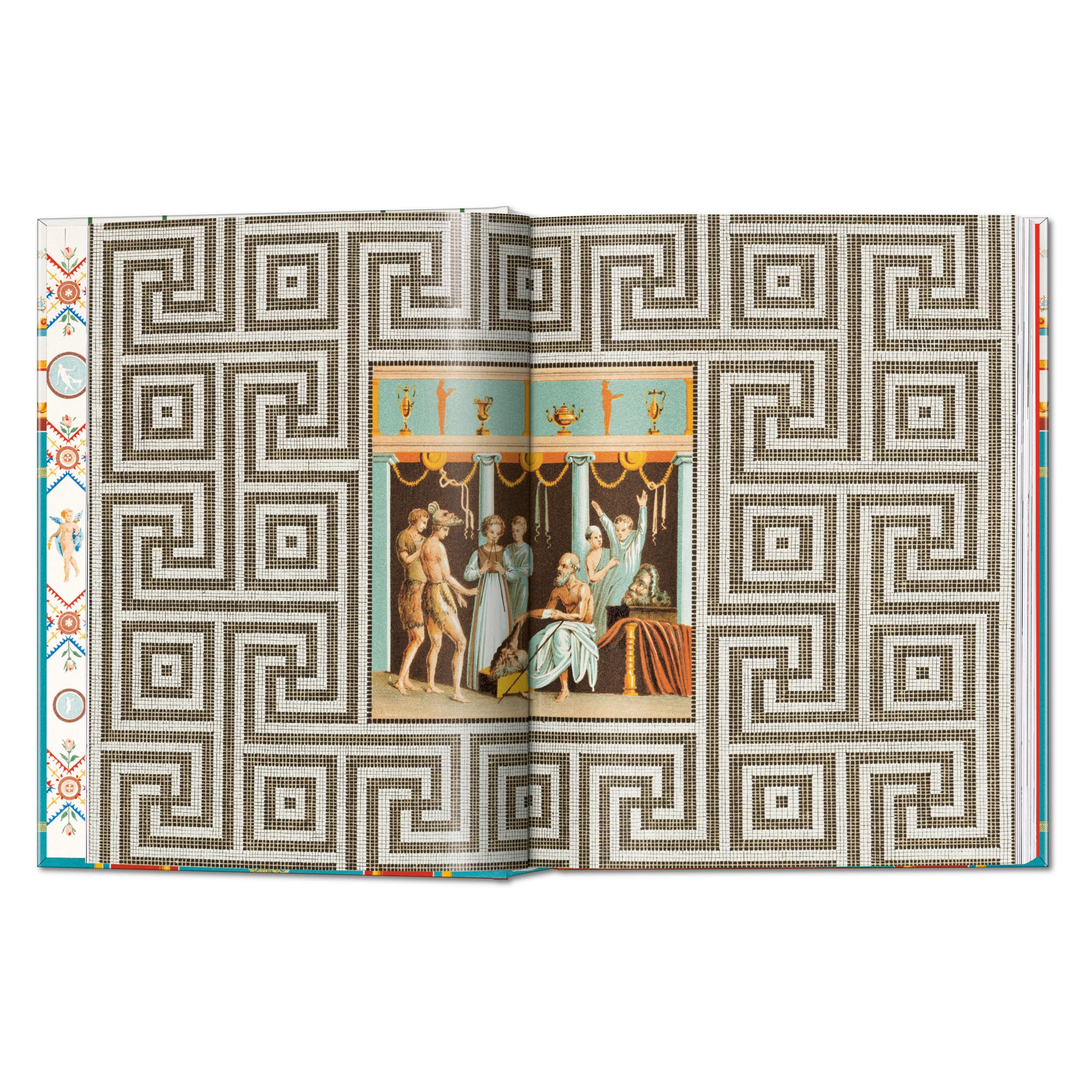 Houses and Monuments of Pompeii - spread with maps and groundplans of the buried city