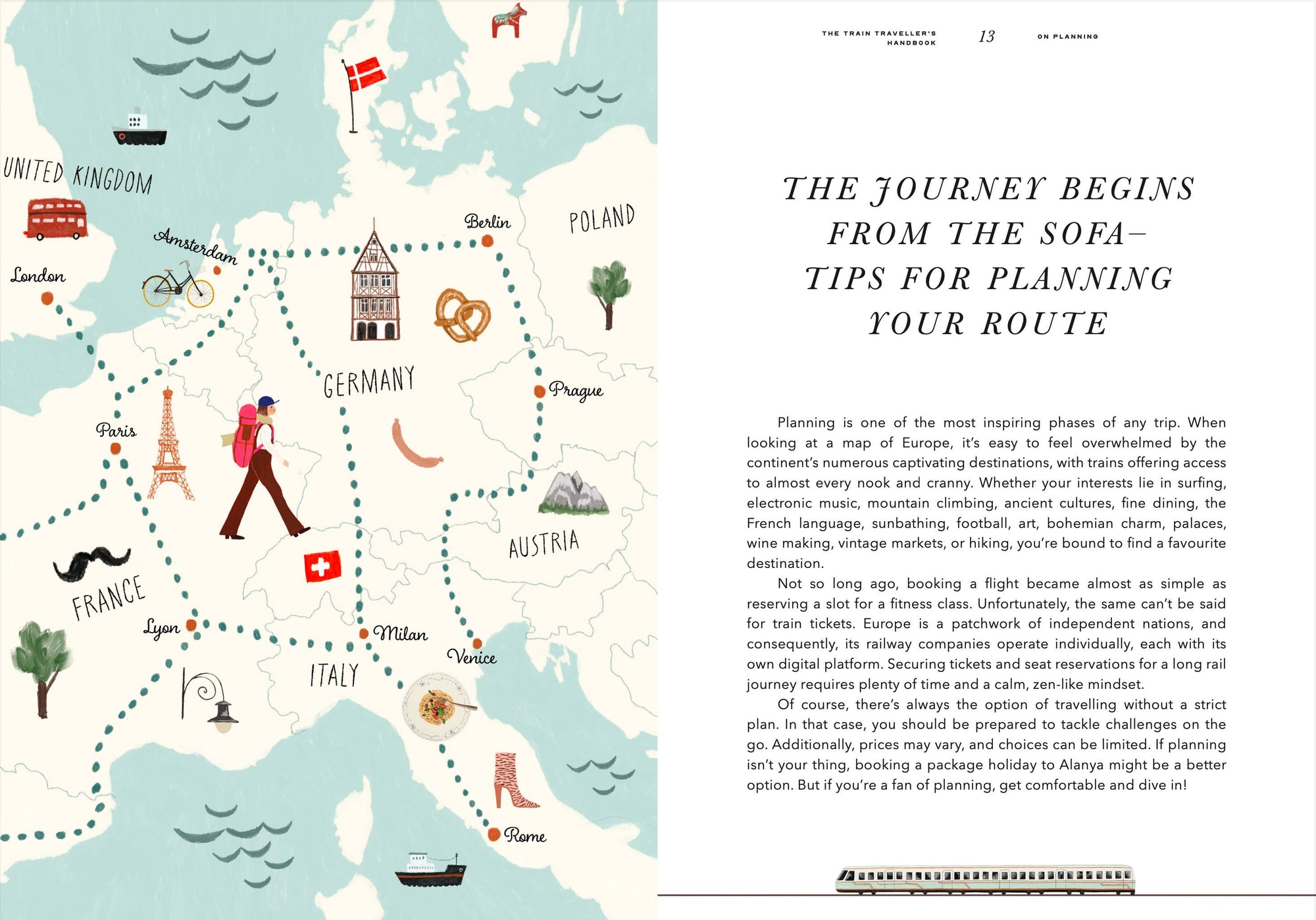 The Train Traveller's Handbook – inside pages (1)